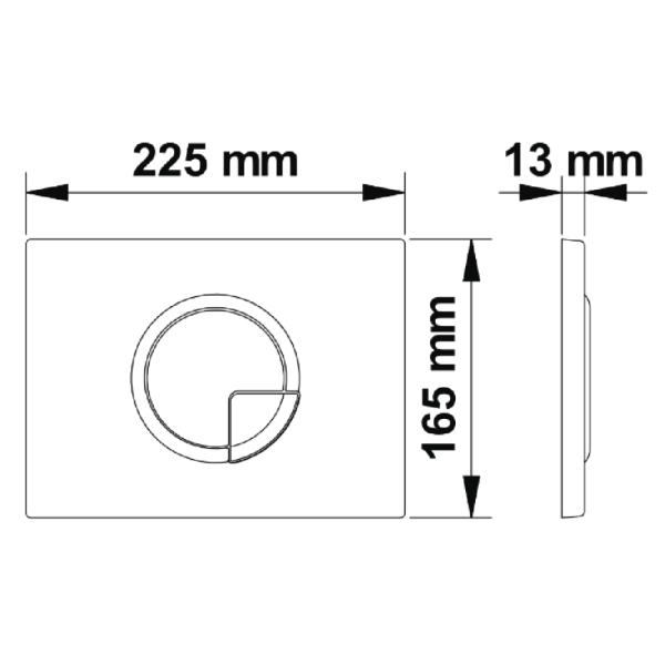 Кнопка BERGES для инсталляции NOVUM R5