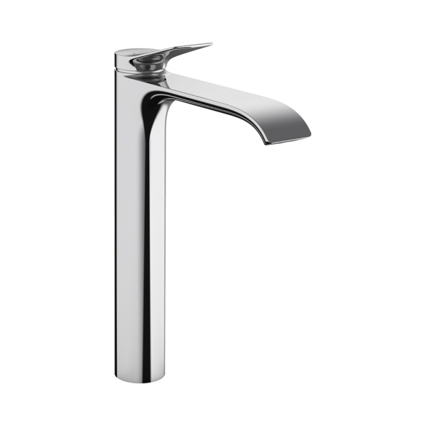Hansgrohe Vivenis Смеситель для раковины однорычажный 250 без сливного гарнитура для раковины в форме таза черный матовый 75042670