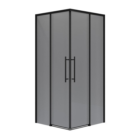 Душевое ограждение  Niagara Nova  NG-2829-34BLACK (90*90*195) квадрат, двери раздвижные