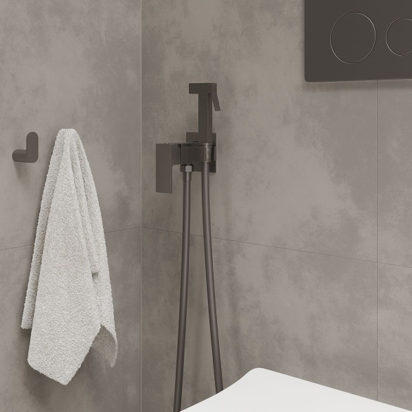 Смеситель встраиваемый RoxenBath Caspia 500960-GM с гигиеническим душем