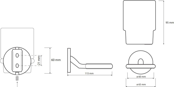 Стакан Bemeta Alfa 102410012