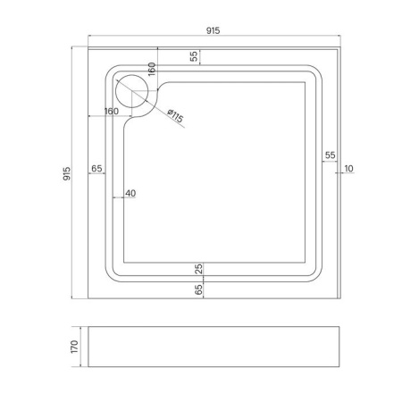 Поддон душевой IDDIS Optima Home 90х90, 170мм, OPH1WS9i22