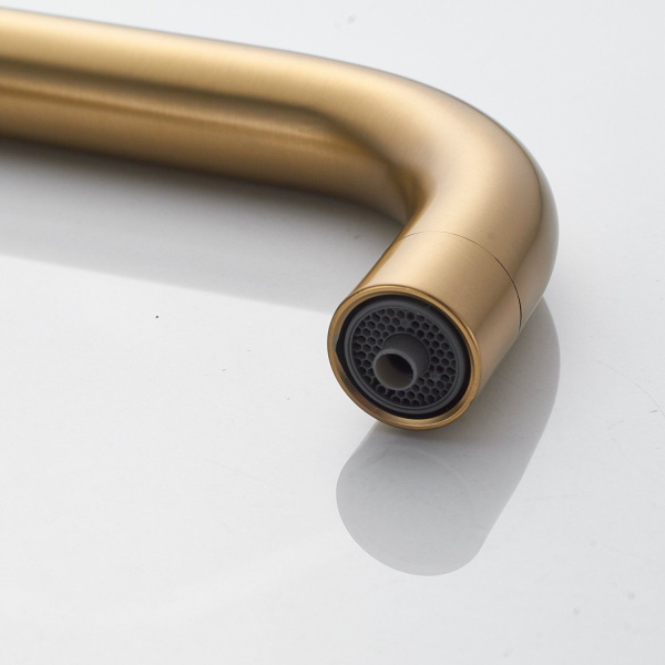 Смеситель для кухни с подключением фильтра Shevanik S228G, золотой сатин