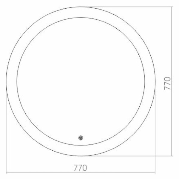Зеркало Silver Mirrors Perla d770 ФР-00001045 со встроенным светильником, сенсорный выключатель, подогрев