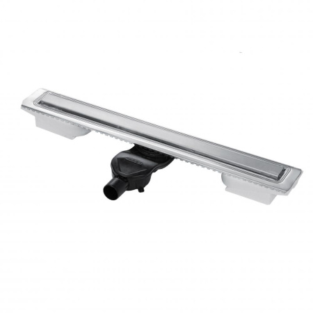 Желоб BERGES водосток C1 Norma 800 матовый хром S-сифон D50 H60 боковой