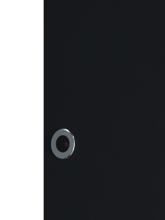 Зеркальный шкаф для ванной капсульный 45х80см "Reflexion Black" с LED подсветкой и сенсором RF2003BL черный