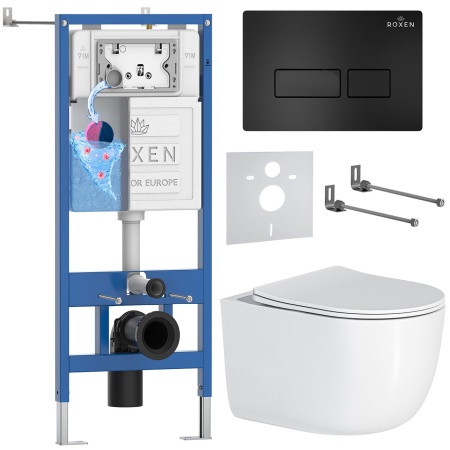 Комплект 6 в 1 RoxenBath StounFix Dual Fresh 964498 (состоит из: 710200, Caspia 410280B, 530160-01)
