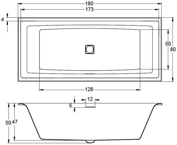 Акриловая ванна Riho Still Square 180x80 BR0100500K00131