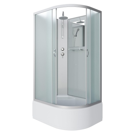 Душевая кабина Niagara Classic NG-2310-14LBKT 120х80х210-240, высокий поддон 40 см, стекло матовое