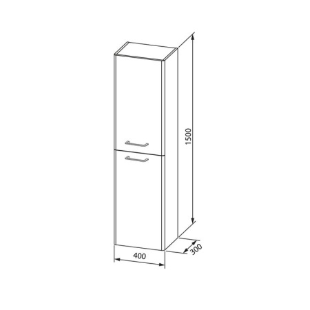 Шкаф-пенал IDDIS Brick 40 подвесной белый BRI40W0i97