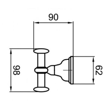 Крючок Webert Ottocento AM500401010