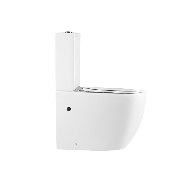 Унитаз-компакт Vincea Evo VT2-34 безободковый, белый, Geberit, ультратонкое сиденье soft-close, P-trap