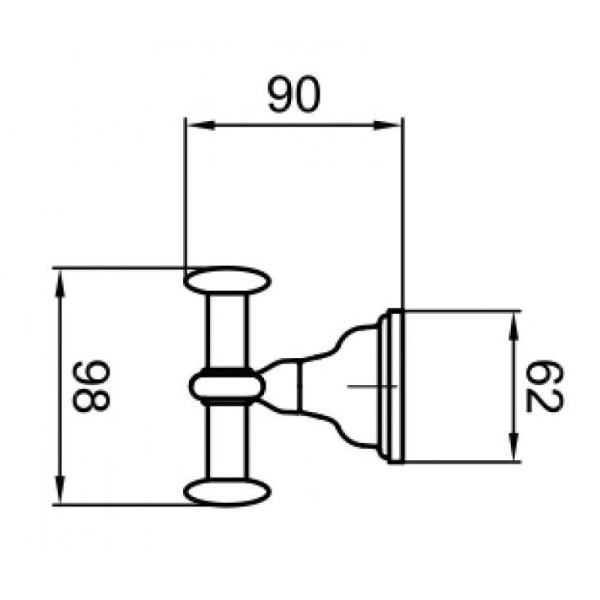 Крючок Webert Ottocento AM500401010