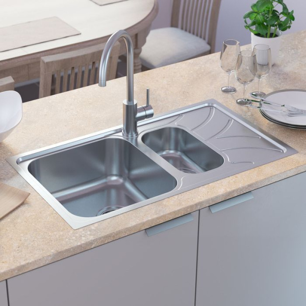 Мойка кухонная из нержавеющей стали IDDIS Arro ARR78SXi77