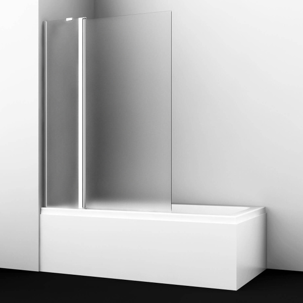 Стеклянная шторка на ванну WasserKRAFT Berkel 48P02-110L Matt glass Fixed