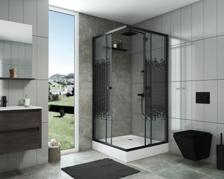 Душевой уголок Niagara Eco NG 008-14Q BLACK
