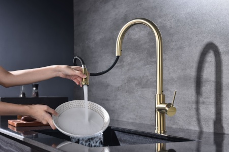 Смеситель для кухни GALANT, светлое золото, Ga213077-LG, Paulmark