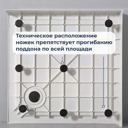 Душевой поддон RGW SMC-C-088W