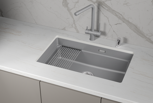 Мойка для кухни Granula Kitchen Space 7303iU алюминиум, 73х45 см, прямоугольная