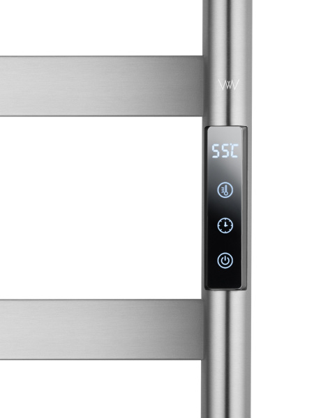 Полотенцесушитель электрический WONZON & WOGHAND, Брашированный никель (WW-A204-BR)