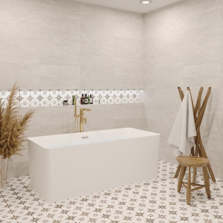 Акриловая ванна в наборе 3 в 1: отдельностоящая ванна, ножки, экран Wellsee Pure BY Wellsee 230702000