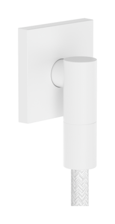 Настенная розетка с обратным клапаном Hansgrohe FixFit Fine E 28883700. белый матовый 28883700
