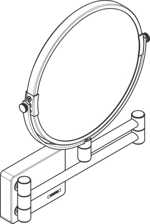 Hansgrohe AddStoris Зеркало для бритья золото 41791990