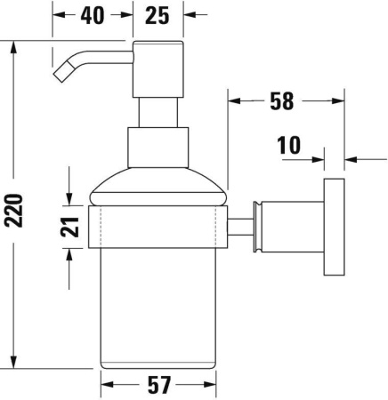 Дозатор для мыла Duravit D-Code 0099161000