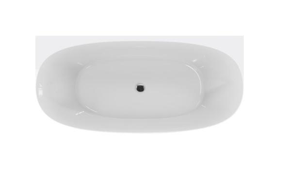 Акриловая ванна пристенная CEZARES CZR-LUX-WALL-170-80-58