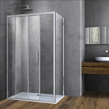 Душевой уголок Vincea Soft VSR-3SO9010CL, 1000*900, хром, стекло прозрачное