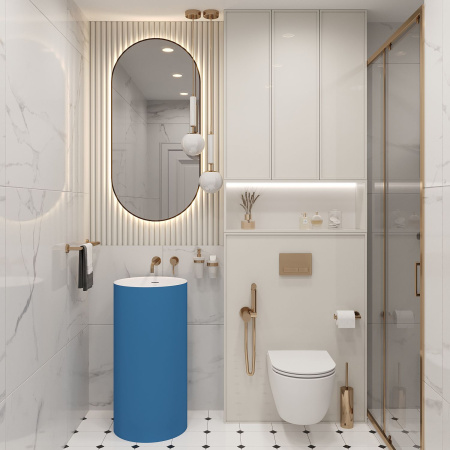 Напольная раковина для ванной Wellsee Chalice Perfection 230622000