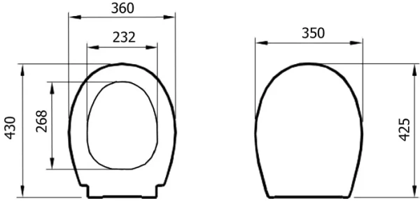 Крышка-сиденье для унитаза VitrA Arkitekt 800-003-001
