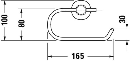 Держатель для туалетной бумаги Duravit D-Code 0099261000