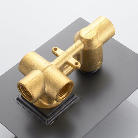 Душевая система встраиваемая Shevanik S4035T, оружейная сталь