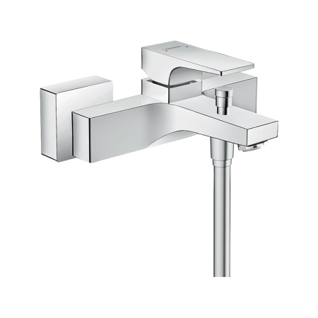 Hansgrohe Metropol Смеситель для ванны однорычажный внешнего монтажа с рычажной рукояткой белый матовый 32540700