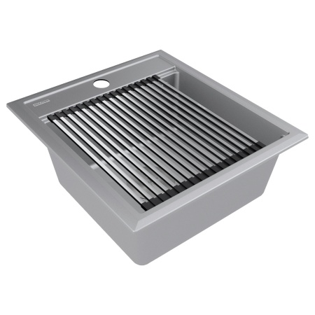 Мойка STEPIA 45, IT-GRANIT, PM114651-GRM , серый металлик, 460х510, Paulmark
