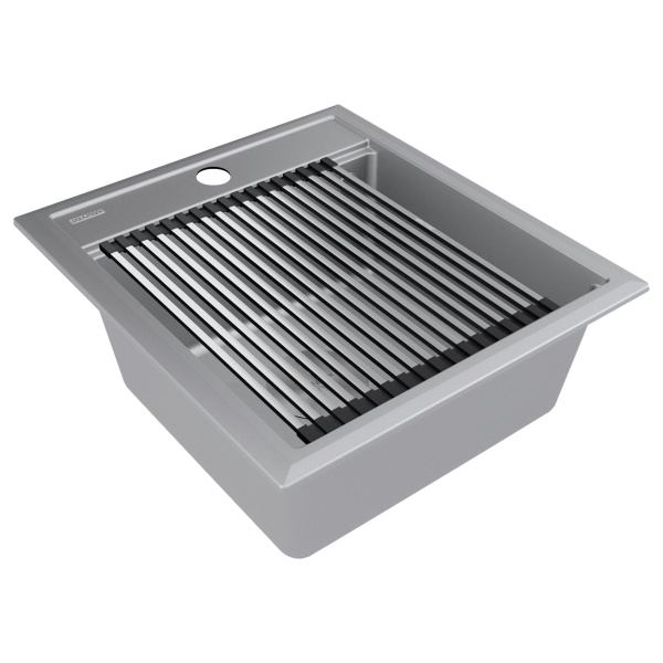 Мойка STEPIA 45, IT-GRANIT, PM114651-GRM , серый металлик, 460х510, Paulmark