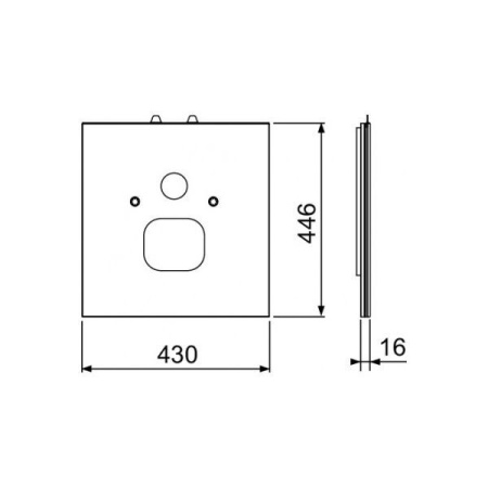 Нижняя панель TECE TECElux для установки унитазов-биде TECEone Белый 9650109