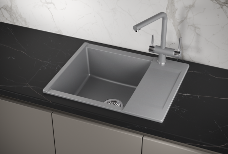 Мойка для кухни Granula Estetica 6202 алюминиум, 62х50 см, прямоугольная
