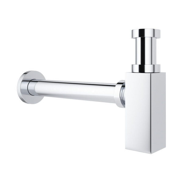 Раковина для ванной Wellsee Calin 201000981 в наборе 3 в 1: овальная раковина белого глянцевого цвета, сифон, донный клапан в цвете хром