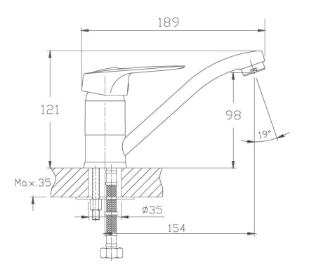 Смеситель для раковины Haiba HB4537