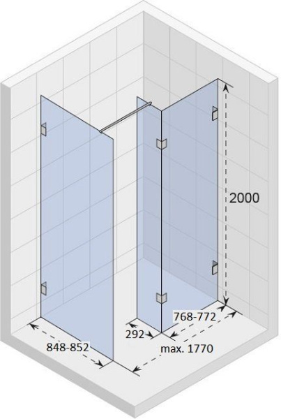Душевая перегородка Riho Scandic S405 180 GC94200
