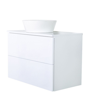 Тумба с раковиной Orange Otto Ot-75TuMDF+B08-360W подвесная