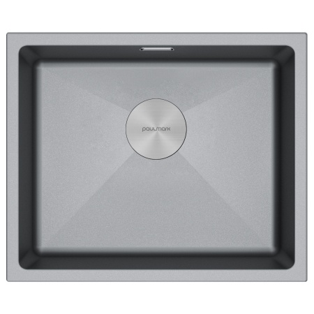 Мойка LUMI 55UNI, IT-GRANIT, LU55-GRM, серый металлик, 555х460, Paulmark