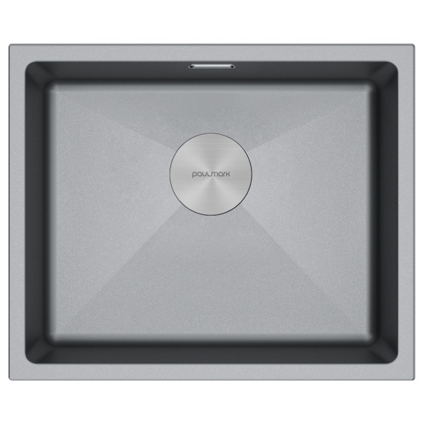 Мойка LUMI 55UNI, IT-GRANIT, LU55-GRM, серый металлик, 555х460, Paulmark