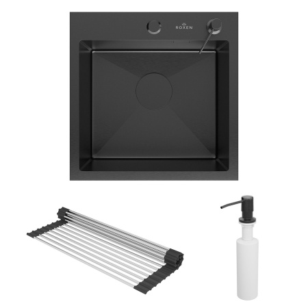 Кухонная мойка Roxen Simple 45 PVD (графит)