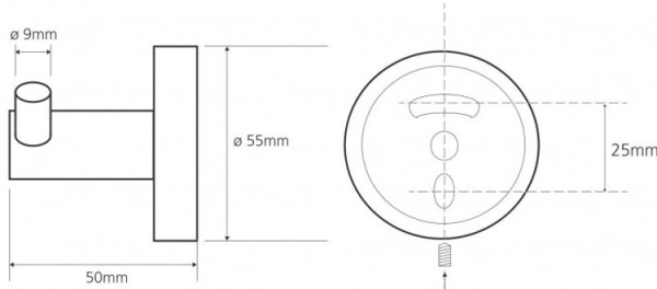 Крючок для полотенец Bemeta Omega 104106032