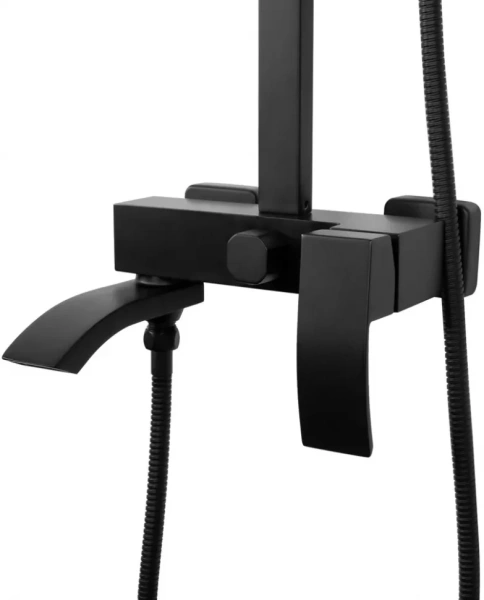 Душевая система Hansberge H5077 Черный матовый