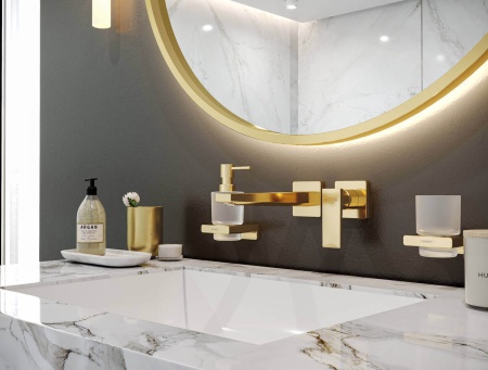 Hansgrohe AddStoris Диспенсер для жидкого мыла золото 41745990