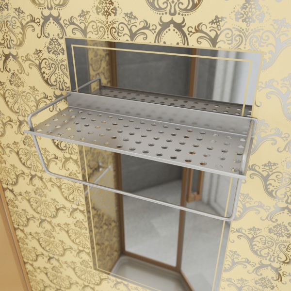 Душевая кабина Niagara Luxe NG-7799GBK 90x90х210, низкий поддон, стенки золото, без крыши